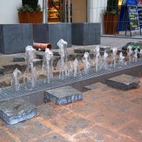 Königsplatz Schwabach: Einbau Wasserspiel
