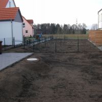 Reihenhäuser Oberweihersbuch: Gartenanlage