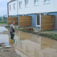 Reihenhäuser Oberweihersbuch: Gartenanlage