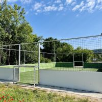 Schulhof Spalatin Schule Spalt   Streetsoccer Court